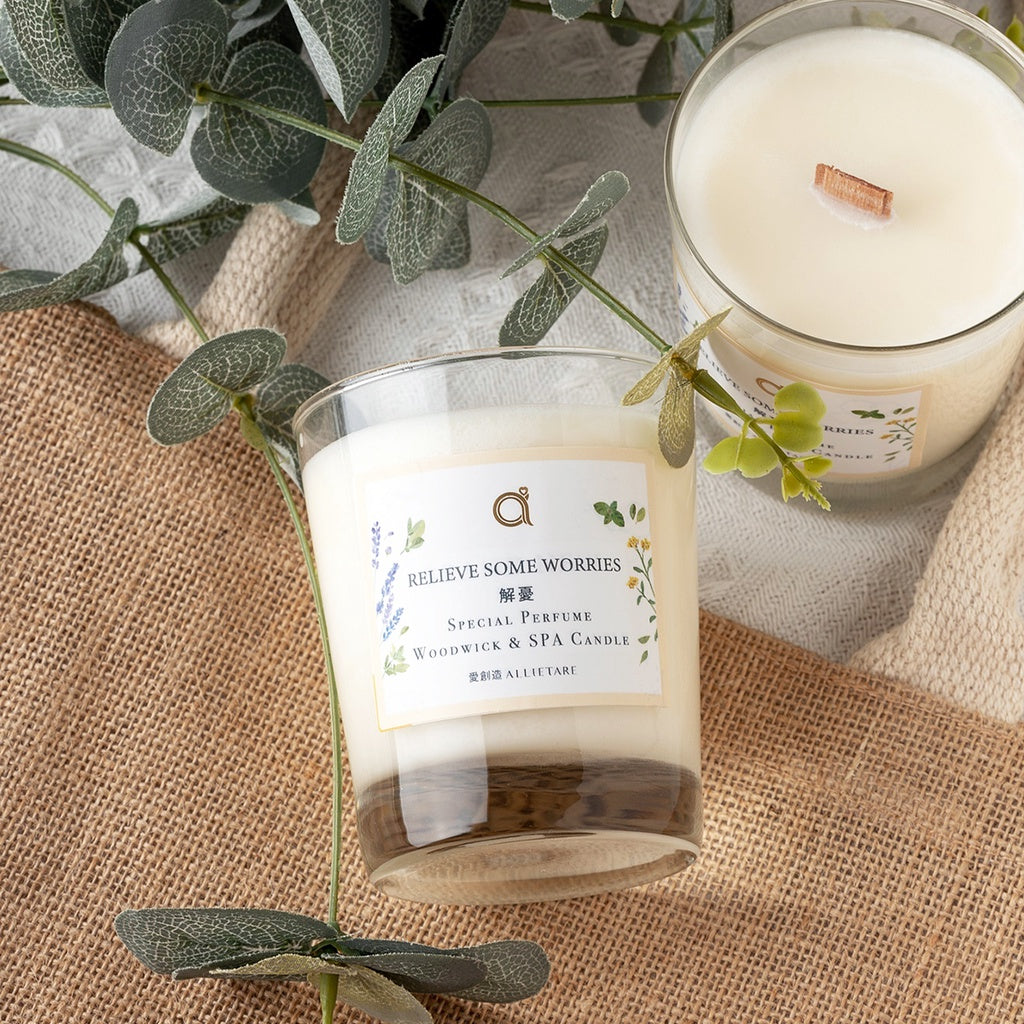 【愛創造 Allietare】『解憂 RelieveSome Worries』香氛木芯乳液蠟燭-200g 手工香薰蠟燭