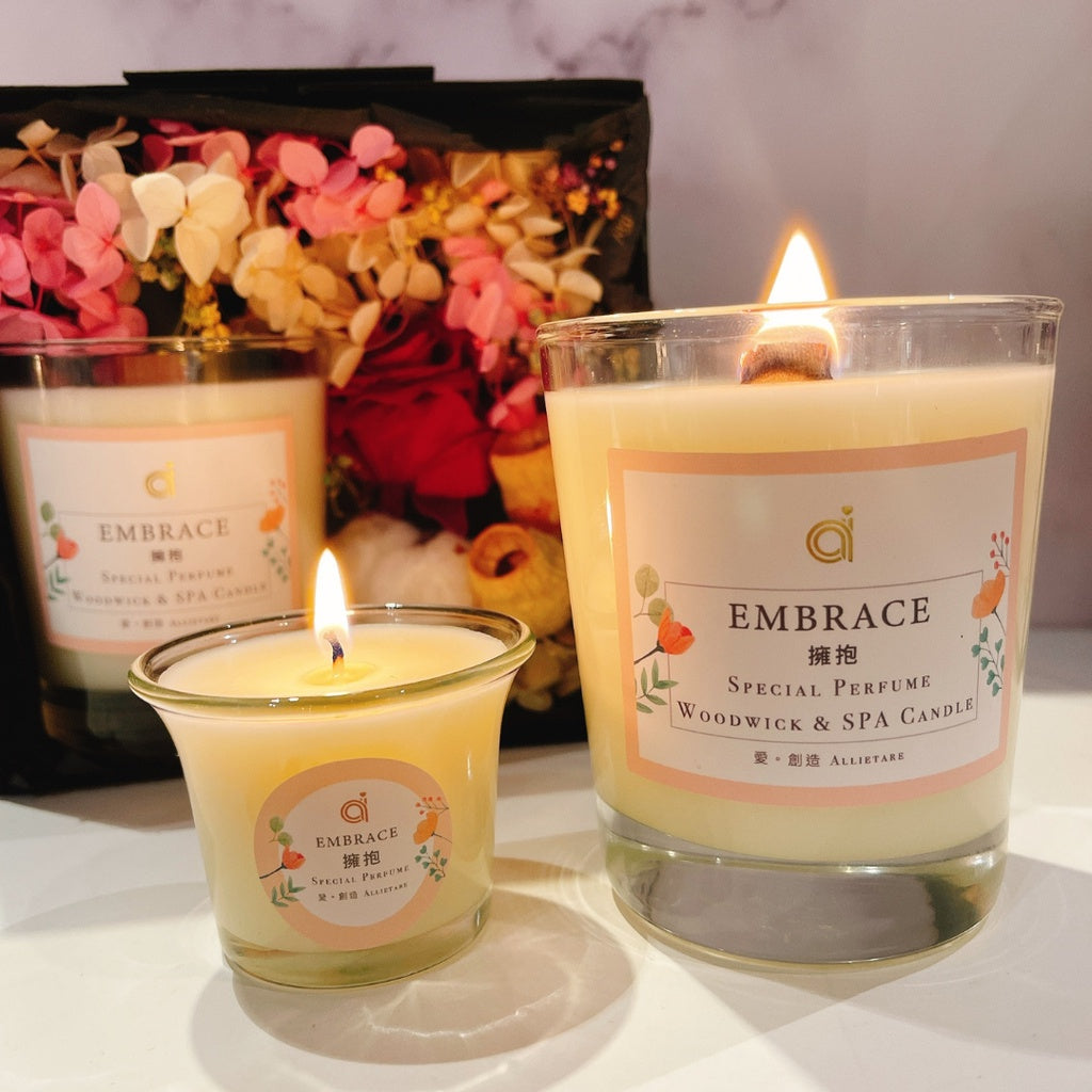 【愛創造 Allietare】買五送北歐簡約式融蠟燈 -香氛木芯乳液蠟燭 香氛燈 香薰燈