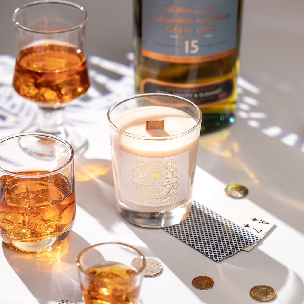 【愛創造 Allietare】『威士忌 Whisky』 香氛木芯乳液蠟燭-200g 手工香薰蠟燭