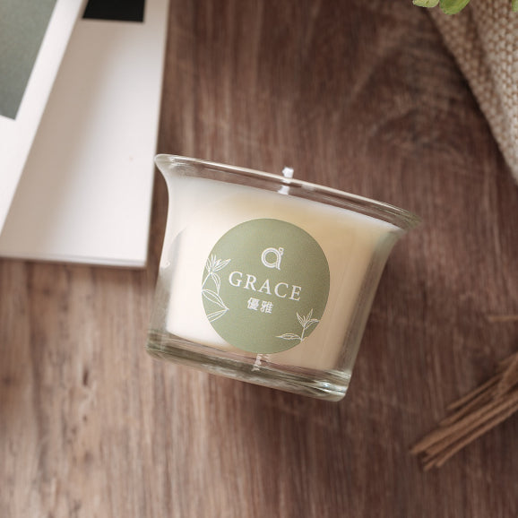 【愛創造 Allietare】『優雅 Grace』(檸檬茶) 檸檬馬鞭草、綠茶 香氛乳液蠟燭-許願版45g 手工香薰蠟燭